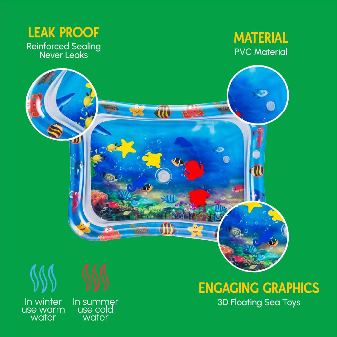 Water Tummy Time Mat for Babies