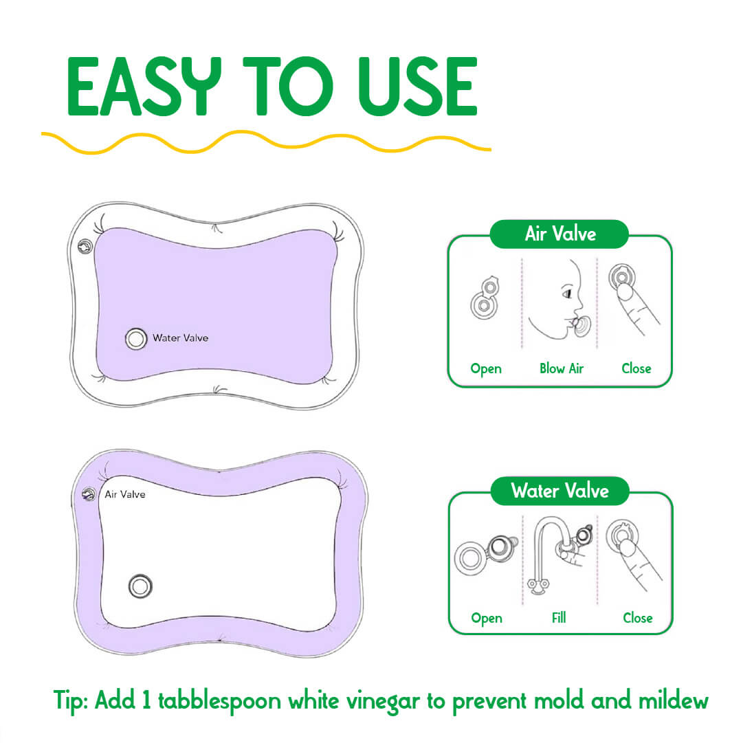 Water Tummy Time Mat for Babies