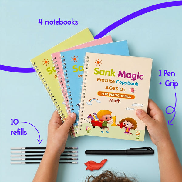 Reusable Writing Book with Fade Ink Pen