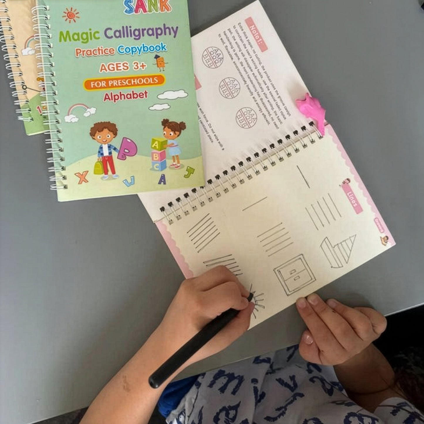 Reusable Writing Book with Fade Ink Pen