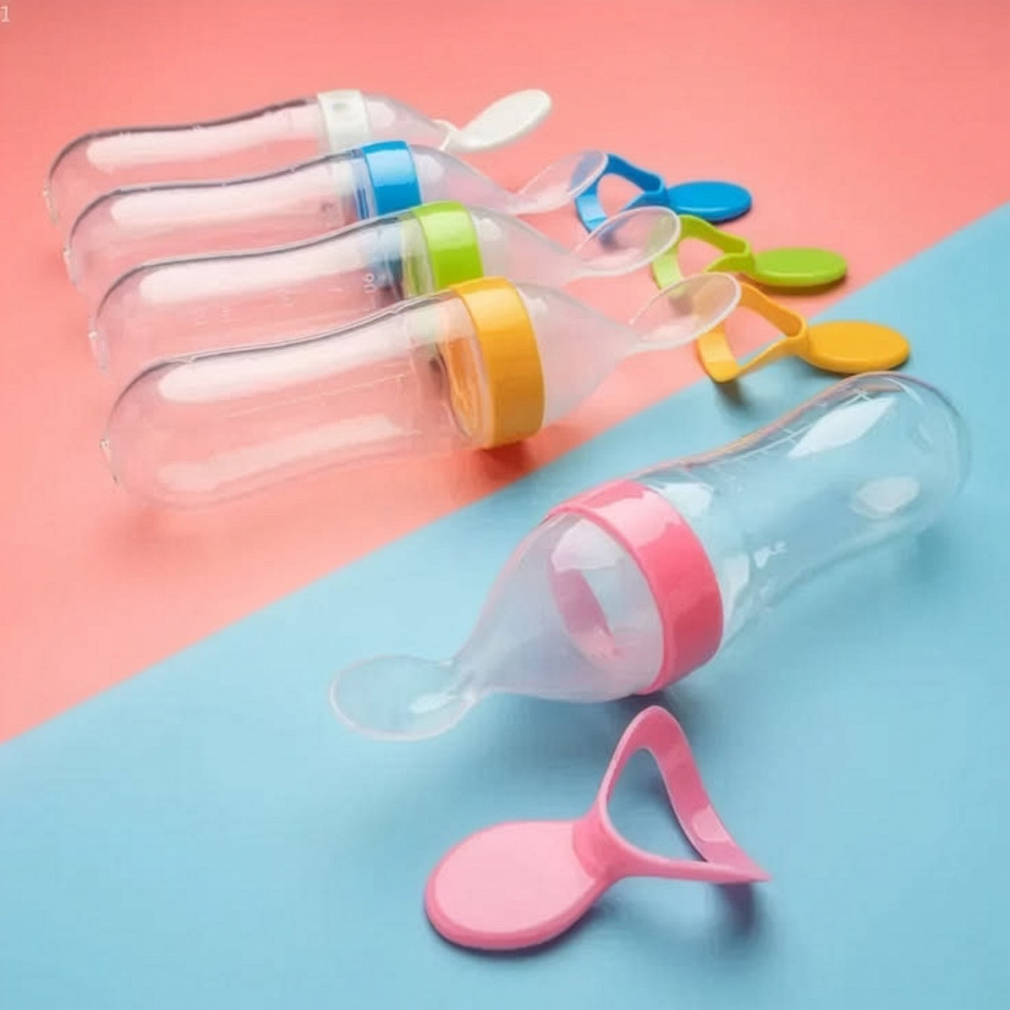 Baby Food Feeder with Silicone Spoon