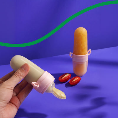 Baby Food Feeder with Silicone Spoon